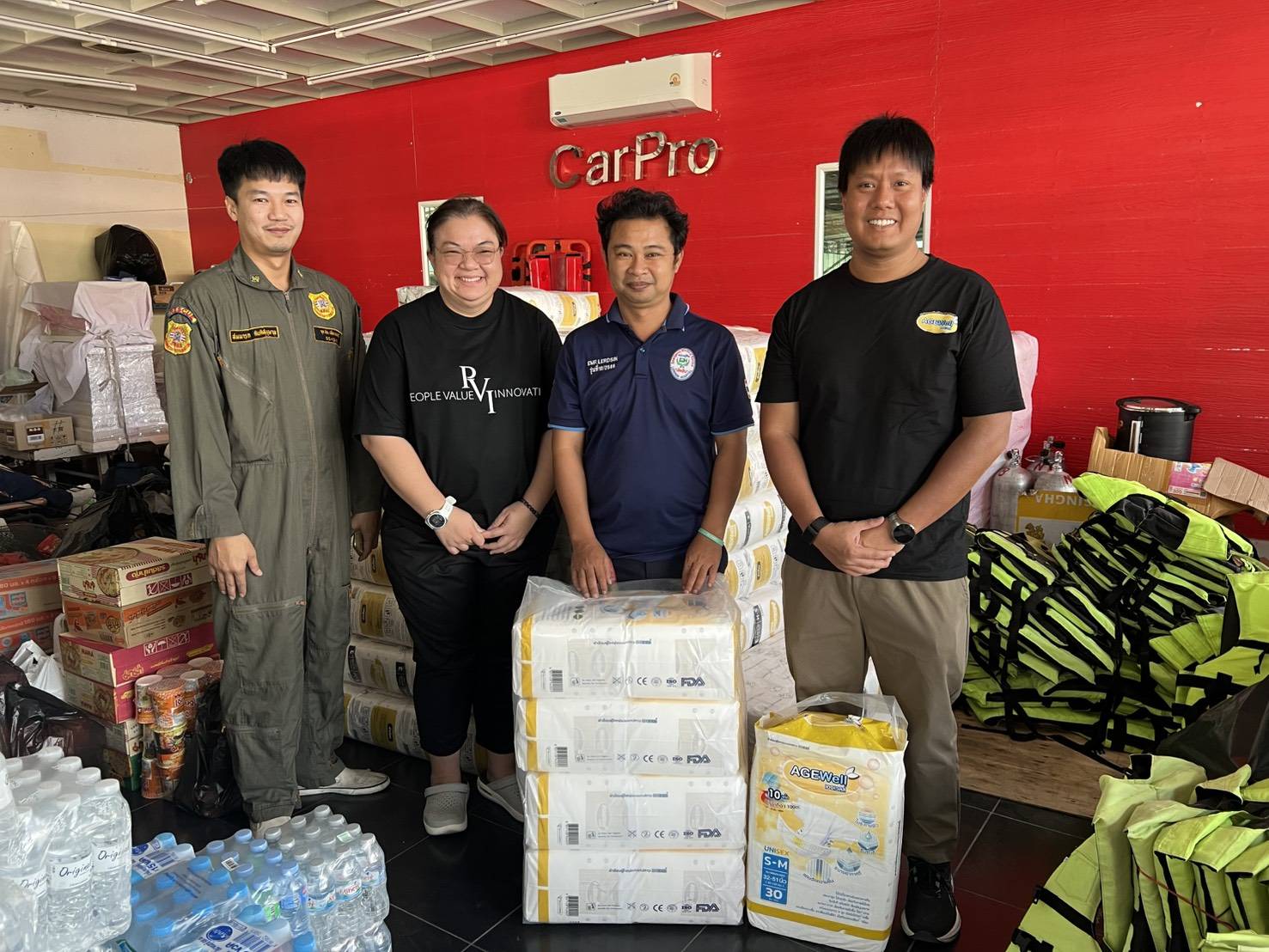 บริจาคผ้าอ้อมให้แก่ มูลนิธิร่วมกตัญญู